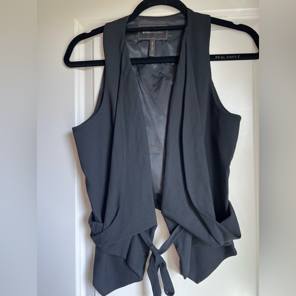 BCBGMaxAzria draped vest
